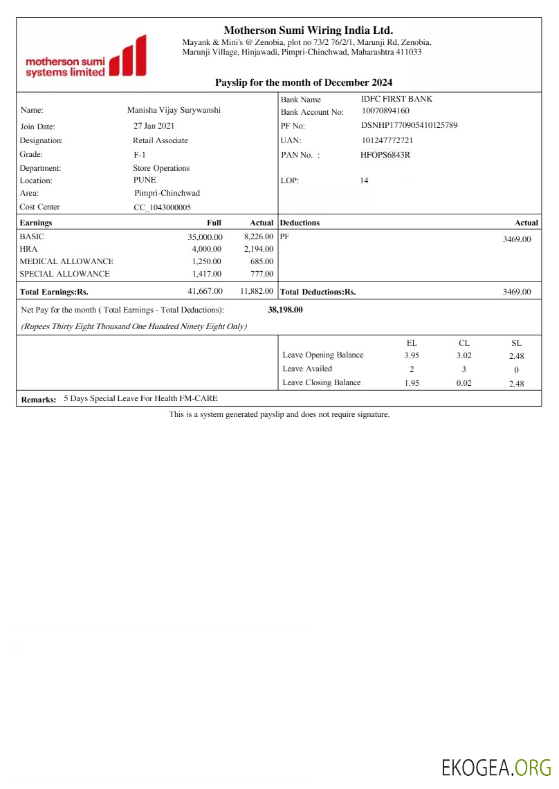 Modèle de fiche de paie du faisceau de câbles Motherson Sumi aux formats Word et PDF.pdf, 1